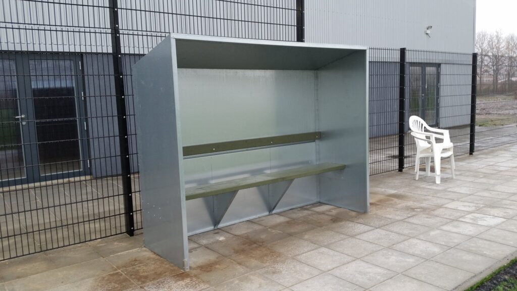 Foldboldskur i galvaniseret jernplade